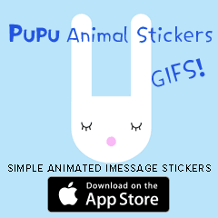 Pupu Animal Stickers, iMessage Stickers, animated gifs, at the iTunes Store